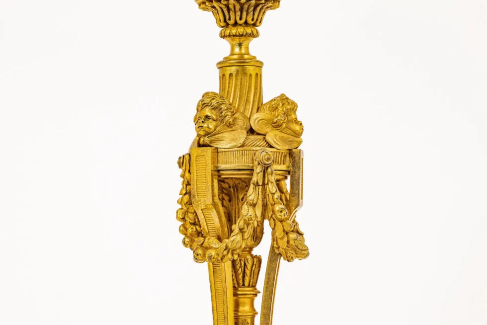 Exceptional Pair of French Ormolu Candlesticks by Millet, After Martincourt - Image 10