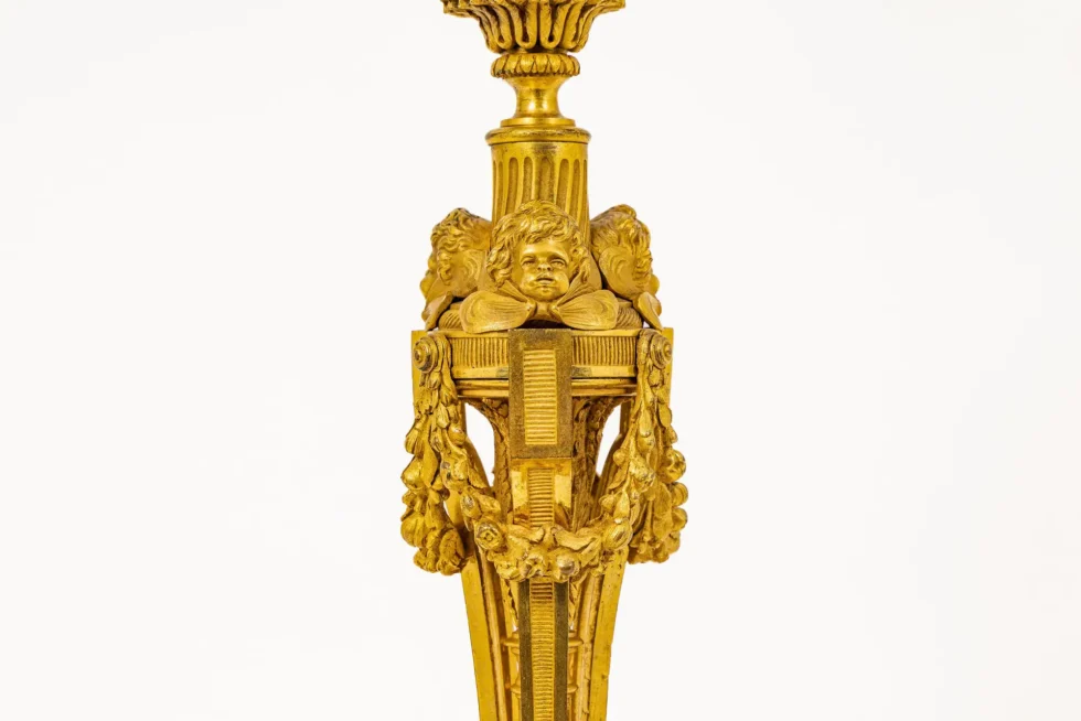 Exceptional Pair of French Ormolu Candlesticks by Millet, After Martincourt - Image 11