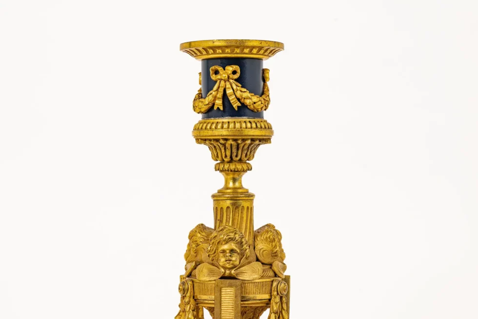 Exceptional Pair of French Ormolu Candlesticks by Millet, After Martincourt - Image 12