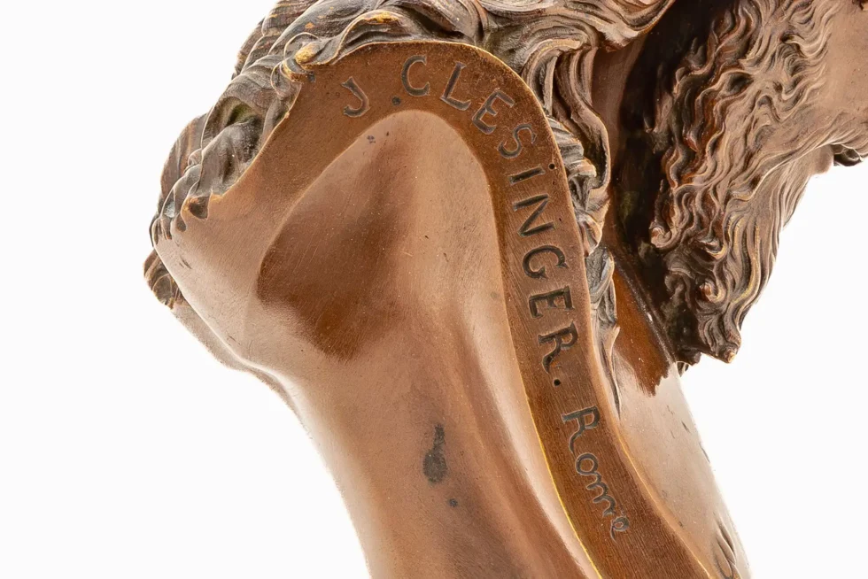 Exceptional French Bronze Bust of Christ by Auguste Clésinger Poussielgue Rusand - Image 6