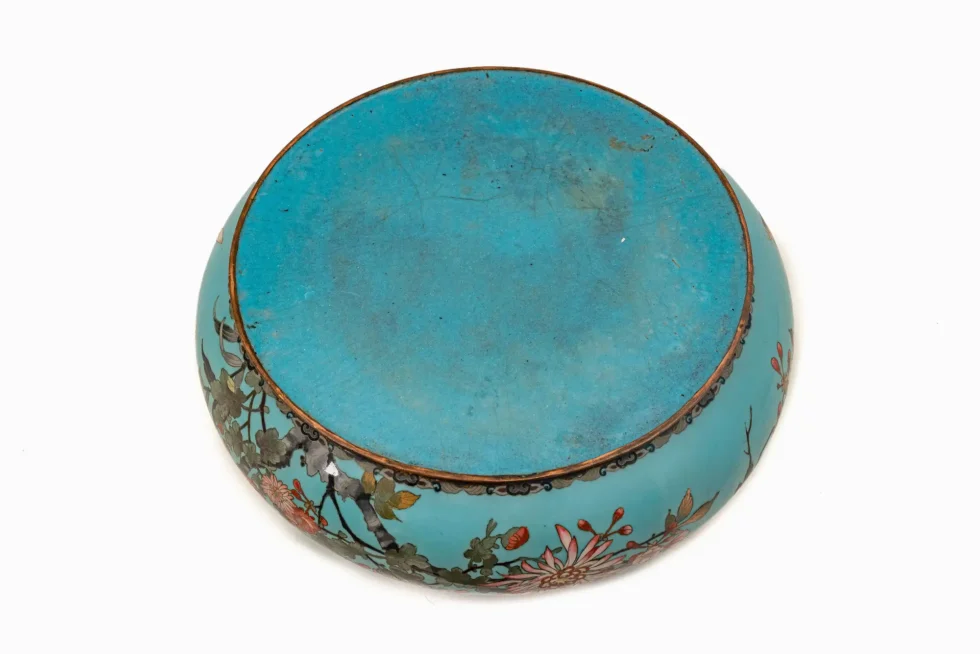 Exceptional Large Japanese Cloisonné Enamel Planter Attributed to Goto Seizaburo - Image 12