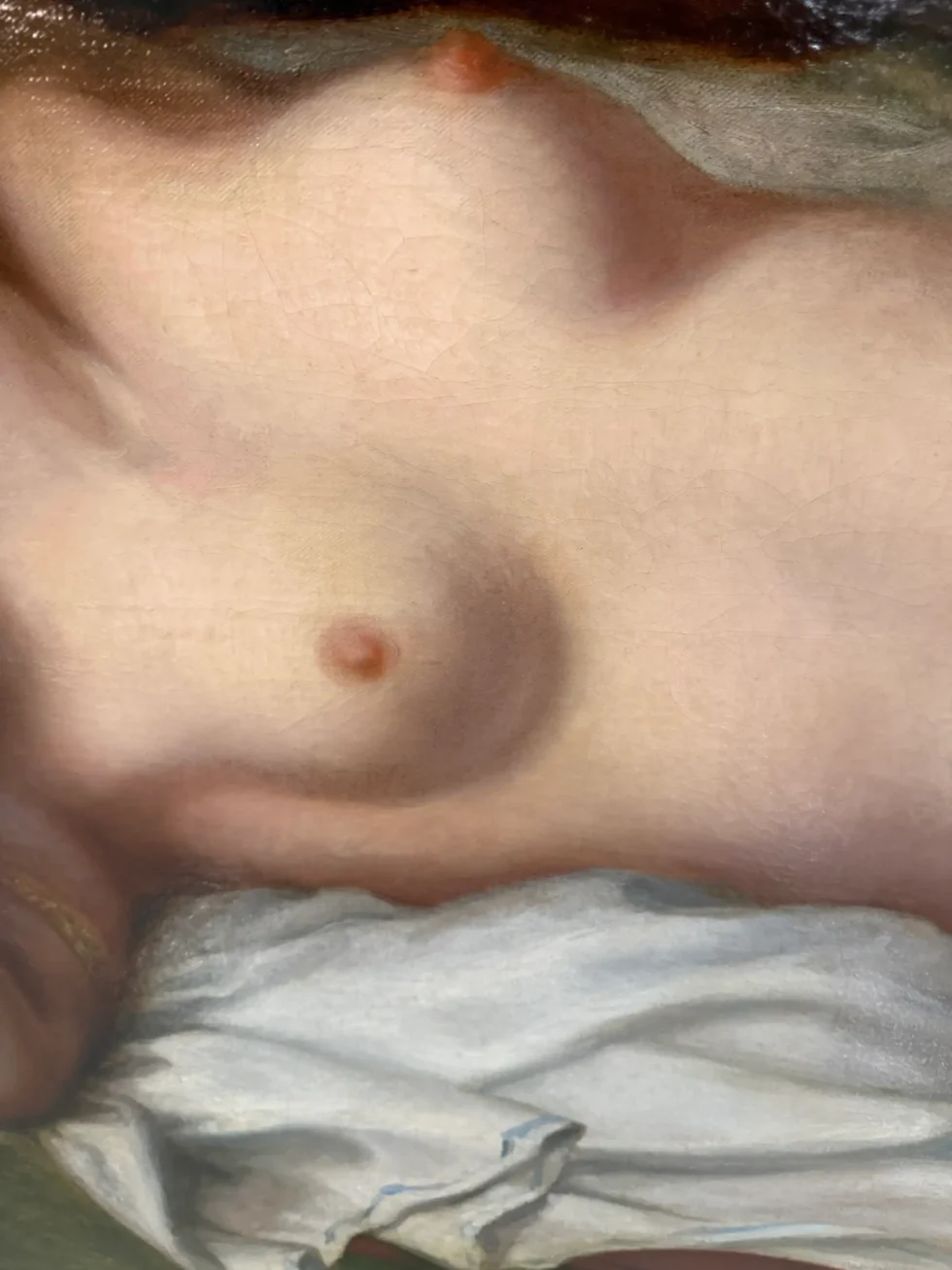Monumental 19th-Century Ariadne Oil Painting, Attributed to Thomas Sully - Image 6