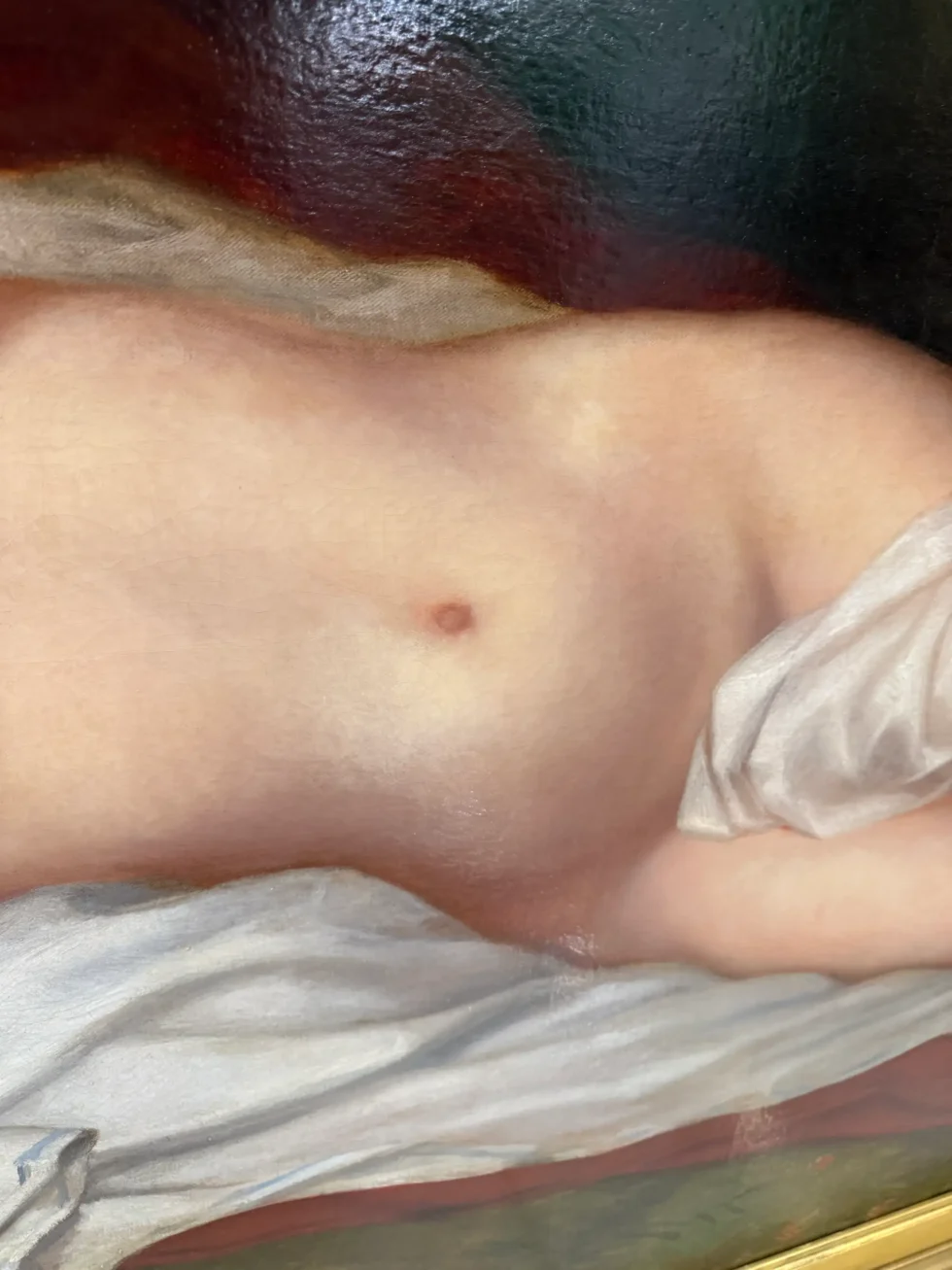 Monumental 19th-Century Ariadne Oil Painting, Attributed to Thomas Sully - Image 7