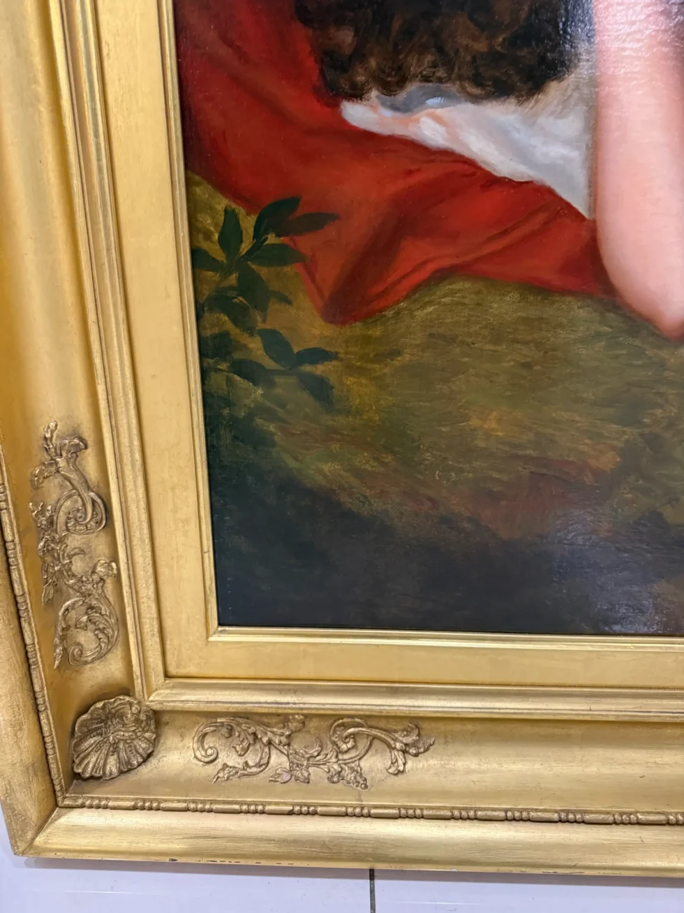 Monumental 19th-Century Ariadne Oil Painting, Attributed to Thomas Sully - Image 11