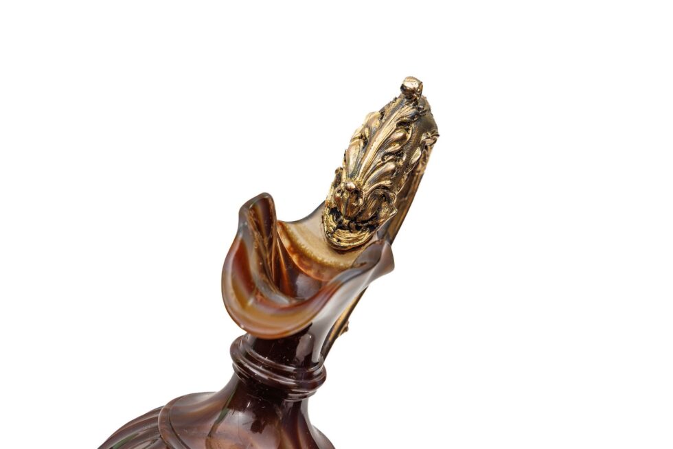 Exceptional 19th Century Silver-Gilt Mounted Banded Agate Ewer Museum Provenance - Image 13