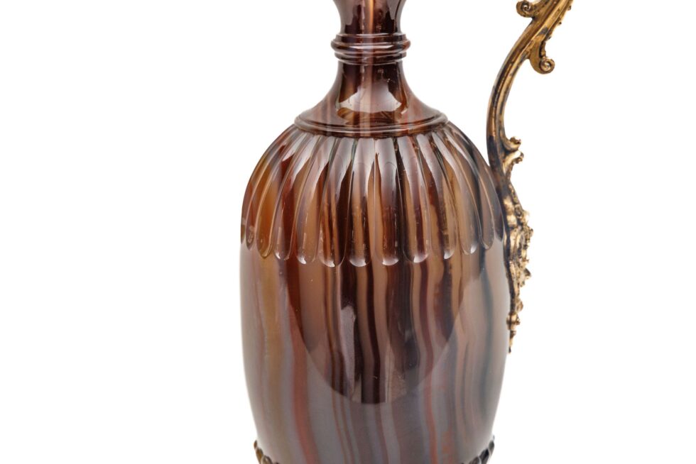 Exceptional 19th Century Silver-Gilt Mounted Banded Agate Ewer Museum Provenance - Image 18
