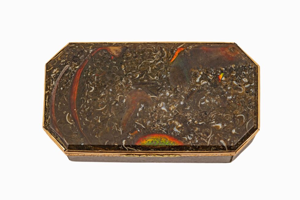 Exceptional French 18K Gold-Mounted Opal Matrix Snuff Box, circa 1800 - Image 9